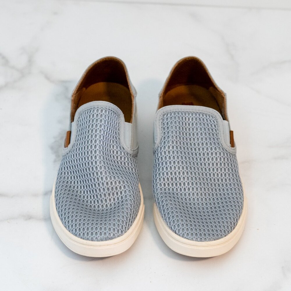 OluKai Shoes Womens Size 7 Pehuea Mesh Slip On Comfort Loafer Sneakers LT Blue - Picture 3 of 5